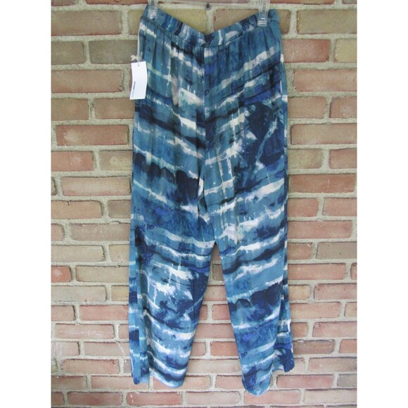 Wide Leg Pants FIFTEEN TWENTY Boho Hippy Tie Dye Festival Blue Women's Large NWT - Picture 10 of 13